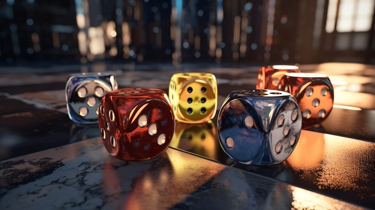 Meja Caribbean Stud Poker dengan dealer langsung di platform elitetogel